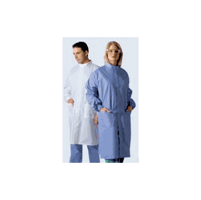 Lab Coat Asep White Small Long Sleeve Knee L