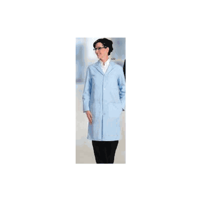 Lab Coat Azure 2 X-large Long Sleeve Knee Len