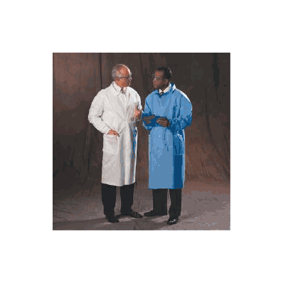 Lab Coat Blue Medium Long Sleeve Knee Length