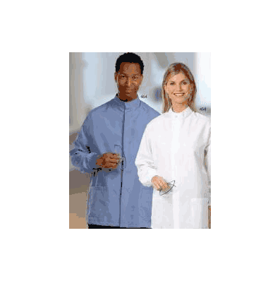 Lab Coat Ceil Blue Small Long Sleeve Mid Leng