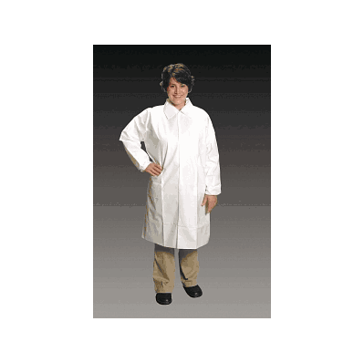 Lab Coat, Elas Wrst, 3 Pckts, Wht, Xl - Medli