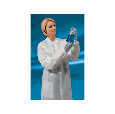 Lab Coat, Fluid Resistnt White Xxl - Medline