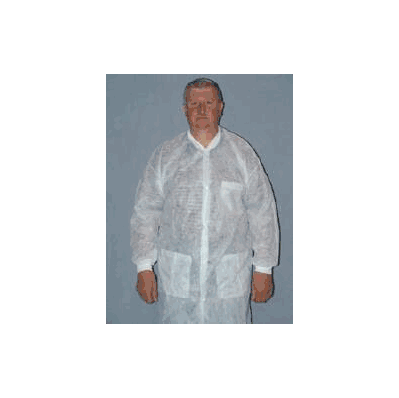 Lab Coat Medi-pak Performance White Large To