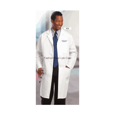 Lab Coat, Men Knee Length with 3 Pockets
