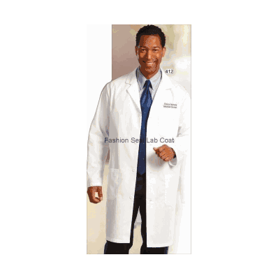 Lab Coat, Men Staff Length with Long Sleeve