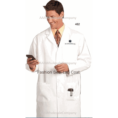 Lab Coat, Mens Knee Length, 41"