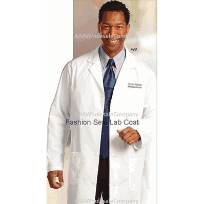 Lab Coat, Mens Staff Length, 39"