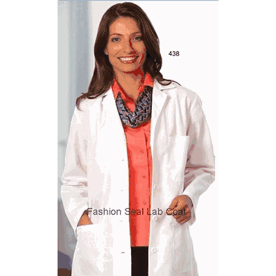 Lab Coat, Mid Length with Long Sleeve