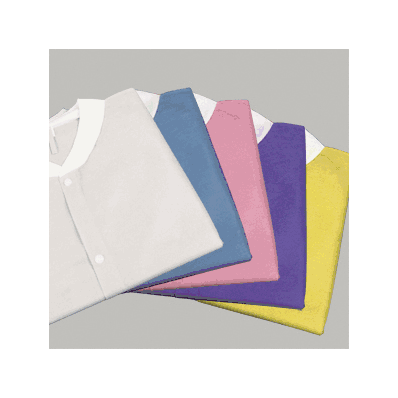 Lab Coat SMS w/o Pockets; WHITE Large 3bags/1