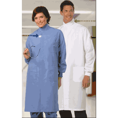 Lab Coat, Unisex, Mid Length with 2 Pockets