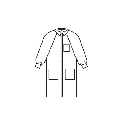 Lab Coat White 3 X-large Long Sleeve Mid Leng