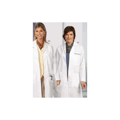 Lab Coat White Medium Long Sleeve 37 Inch - C