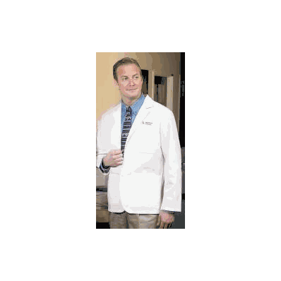 Lab Coat White Medium Long Sleeve Waist Lengt