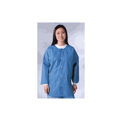 Lab Coat White Medium Long Sleeve Waist Lengt