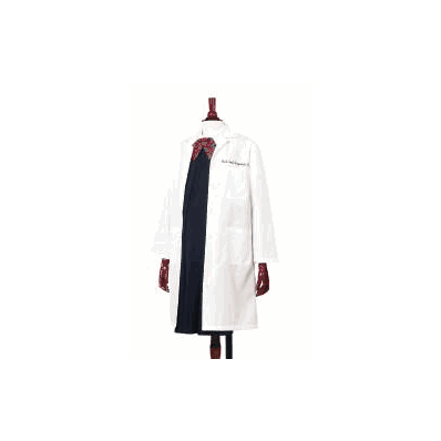 Lab Coat White Size 10 Long Sleeve Knee Lengt