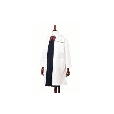 Lab Coat White Size 12 Long Sleeve Knee Lengt