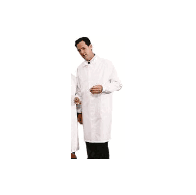Lab Coat White Size 20 Long Sleeve Knee Lengt