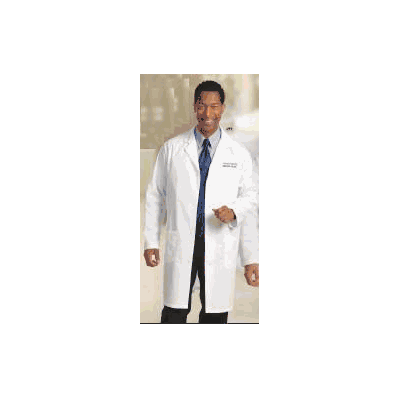 Lab Coat White Size 34 Long Sleeve Knee Lengt