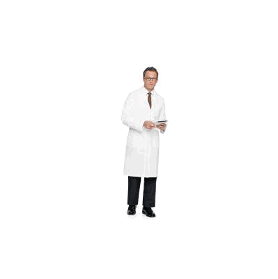 Lab Coat White Size 36 Long Sleeve 43 Inch -