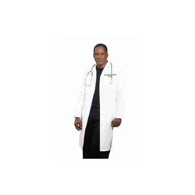 Lab Coat White Size 38 Long Sleeve Mid Length