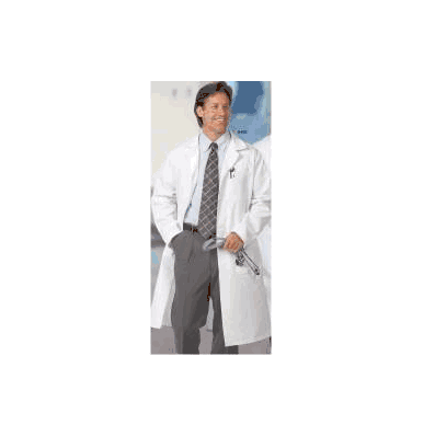 Lab Coat White Size 38, X-long Long Sleeve Kn