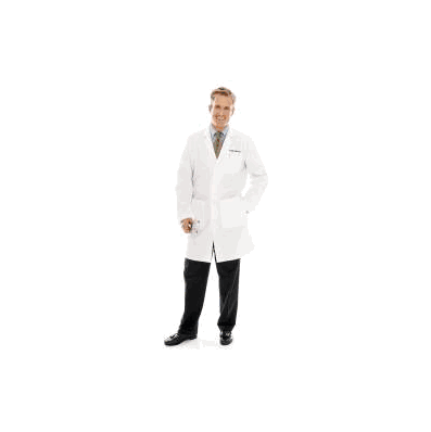 Lab Coat White Size 40 Long Sleeve 37 Inch -