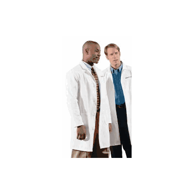 Lab Coat White Size 40 Long Sleeve Mid Length