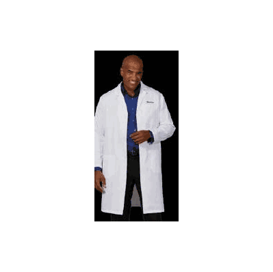 Lab Coat White Size 42 Long Sleeve Knee Lengt
