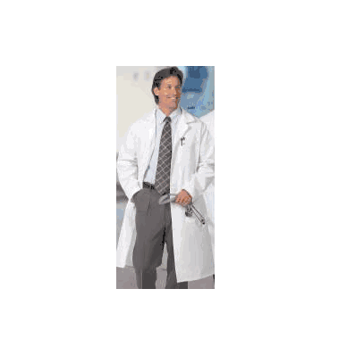 Lab Coat White Size 42, X-long Long Sleeve Kn