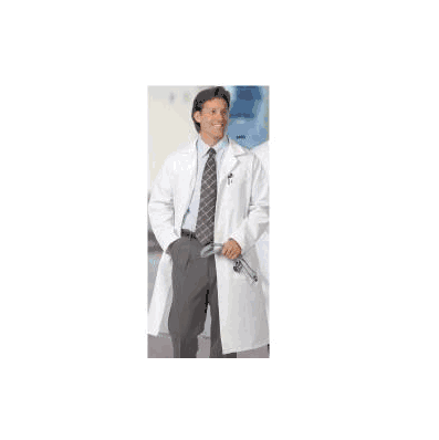 Lab Coat White Size 44, X-long Long Sleeve Kn