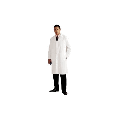 Lab Coat White Size 46 Long Sleeve 43 Inch -