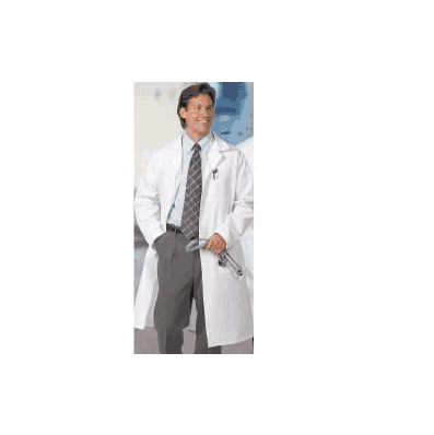 Lab Coat White Size 46, X-long Long Sleeve Kn