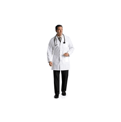 Lab Coat White Size 48 Long Sleeve - Coat, La