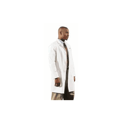 Lab Coat White Size 50 Long Sleeve Mid Length