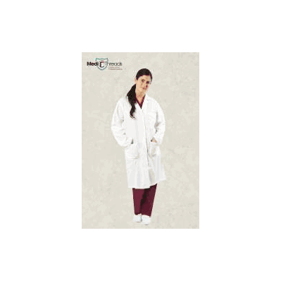 Lab Coat White Small Long Sleeve 41 Inch - Co