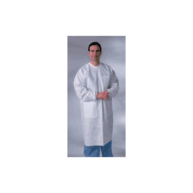 Lab Coat White Small Long Sleeve Knee Length