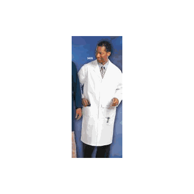 Lab Coat White Small Long Sleeve Knee Length