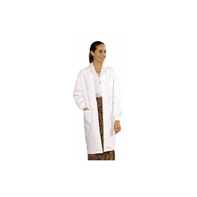 Lab Coat White Small Long Sleeve Mid Length -