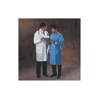 Lab Coat White X-large Long Sleeve Knee Lengt