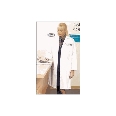 Lab Coat White X-large Long Sleeve Knee Lengt