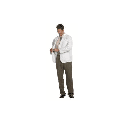Lab Jacket White 2 X-large Long Sleeve Hip Le