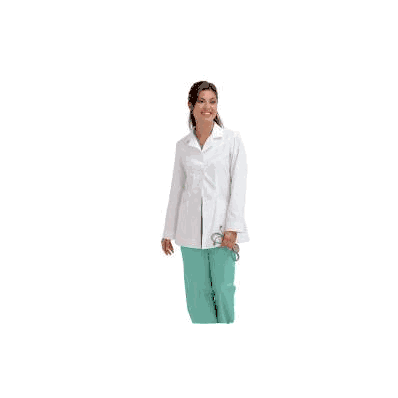 Lab Jacket White Size 14 Long Sleeve 30 Inch
