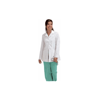 Lab Jacket White Size 8 Long Sleeve 30 Inch -