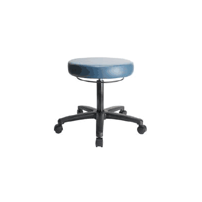 Lab Stool Backrest Black - Stool, Pneu Uph La