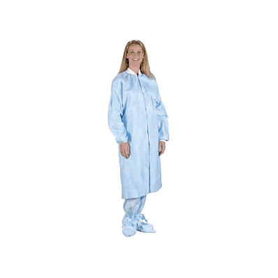 Labcoat, Blue Provnt 10, 000, 6-snp Frnt 4x -