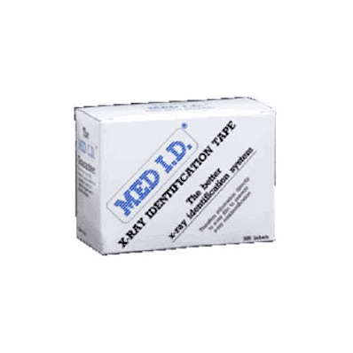 Label, 3/4" X 3", blank, radio, x-ray, opague