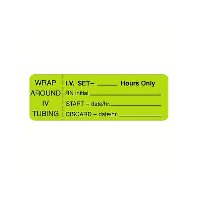 Label, 3" X 1", Cntrl IV ST, Green