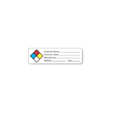 Label, 3" X 7/8" Warning Label