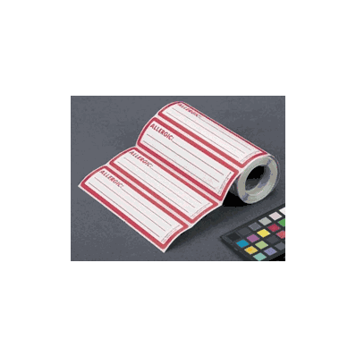 LABEL, ALLERGIC, 200/ROLL