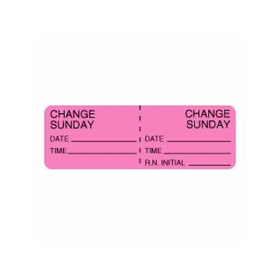 Label, Change Sunday, 1" X 3"